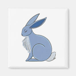 Blue Rabbit Magneet