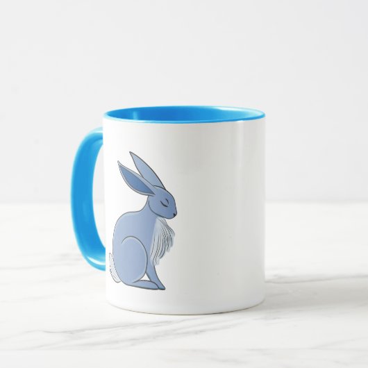 Blue Rabbit Mok (Voorkant links)