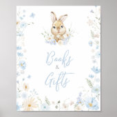 Blue Rabbit Somebunny Baby shower Boeken en gesche Poster (Voorkant)