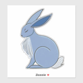 Blue Rabbit Sticker
