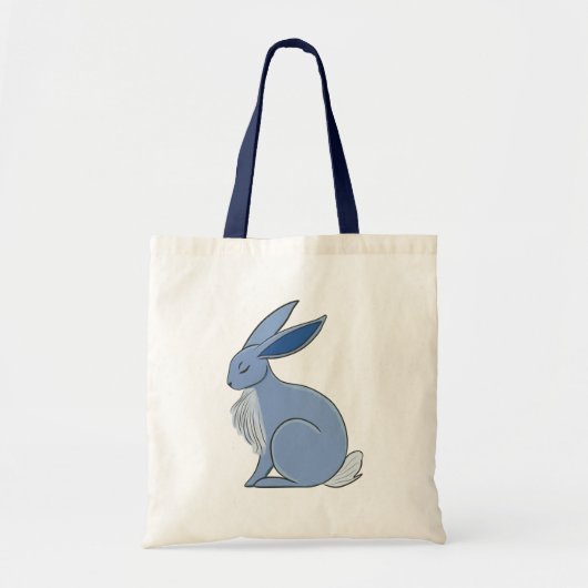Blue Rabbit Tote Bag (Voorkant)