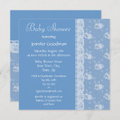 Blue Rabbits Baby Boy Shower nodigt uit Kaart (Voorkant / Achterkant)