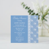 Blue Rabbits Baby Boy Shower nodigt uit Kaart (Staand voorkant)