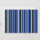 Blue Race Auto Verjaardag Uitnodigen Kaart (Achterkant)