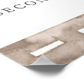 Blue Race Auto Verjaardag Welkom Poster (Hoek)