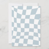 Blue Race Car 2e Racing Twee snelle verjaardag Kaart (Achterkant)