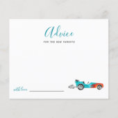 Blue Race Car Advice voor de nieuwe ouders (Voorkant)