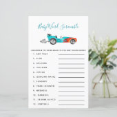 Blue Race Car Baby Word Scramble Game (Staand voorkant)