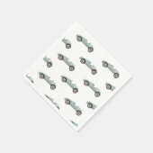 blue Race Car Birthday Servet (Hoek)