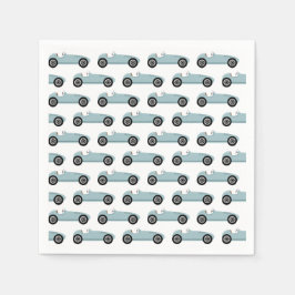 Blue Race Car Boy Racing Birthday Party Servet