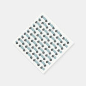 Blue Race Car Boy Racing Birthday Party Servet (Hoek)