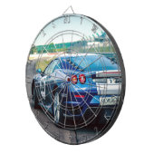 Blue Race Car Dartbord (Voorkant Rechts)