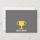 Blue Race Car Kids Birthday Party Invitations Kaart (Achterkant)