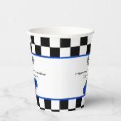 Blue Race Car | Kinderen van Birthday Papieren Bekers (Rechts)