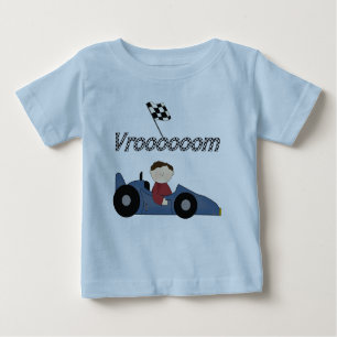 Blue Race Car Tshirts en Gifts