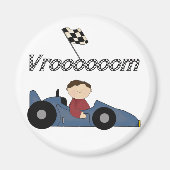 Blue Race Car Tshirts en Gifts Magneet (Voorkant)