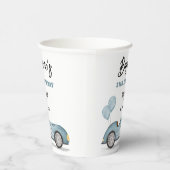  Blue Race Car Twee Fast Boy Verjaardagsfeest Papieren Bekers (Rechts)