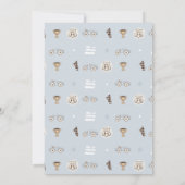 Blue Race Car Two Fast Second Birthday Invite  Kaart (Achterkant)