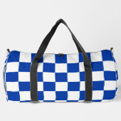 Blue Raced Checkered Flag Display  Plunjezak (Achterkant)