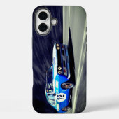 Blue Racing Car Telefoonhoes Case-Mate iPhone Case (Achterkant)