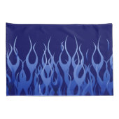 Blue Racing Flames in Fire Kussensloop (Achterkant-Rechts)