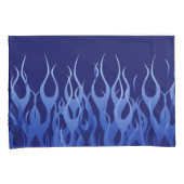 Blue Racing Flames in Fire Kussensloop (Voorkant-Rechts)