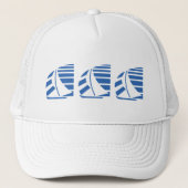 Blue Racing Sail Boats Pet (Voorkant)