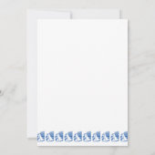 Blue Racing Sailboats Custom Invitation Kaart (Achterkant)