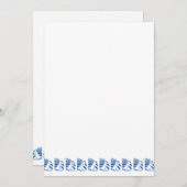 Blue Racing Sailboats Custom Invitation Kaart (Voorkant / Achterkant)