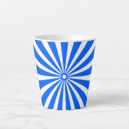 Blue Radiant Burst Mug – Bold Geometric Sunshine Latte Mok