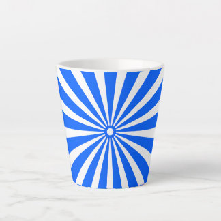 Blue Radiant Burst Mug – Bold Geometric Sunshine Latte Mok