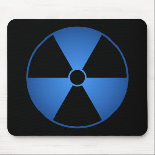 Blue Radiation Symbol Mousepad Muismat