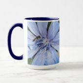 Blue Radicchio Flower N Bee Mok (Links)
