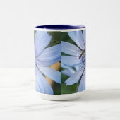 Blue Radicchio Flower N Bee Mok (Midden)