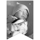 Blue Rainbow Baby 1st Birthday Foto Vlaggetjes (Tweede vlag)