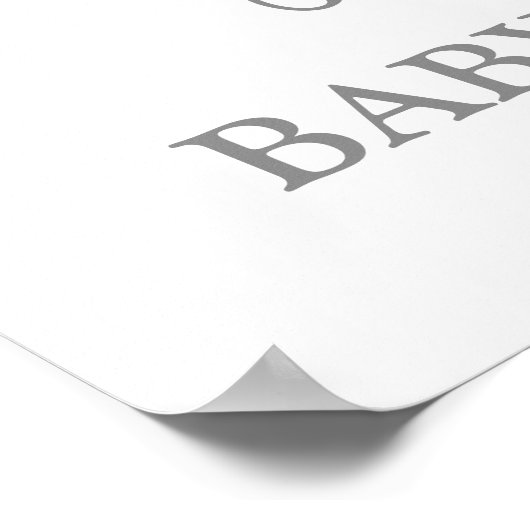 Blue Rainbow Baby shower Boy Welkomstteken Poster (Hoek)