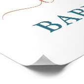 Blue Rainbow-Baby shower Welkomstteken Poster (Hoek)