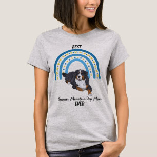 Blue Rainbow Best Bernese Mountain Dog Mam T-Shirt