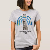 Blue Rainbow Best Great Pyrenees Dog Mam T-shirt (Voorkant)
