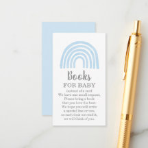 Blue Rainbow boeken voor baby Enclosure Kaart