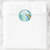 BLUE RAINBOW CLOUDS DANK U KINDEREN STICKER (Tas)