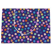 Blue rainbow confetti groot cadeauzakje (Voorkant)