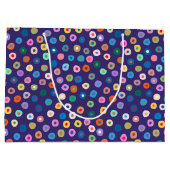 Blue rainbow confetti groot cadeauzakje (Achterkant)