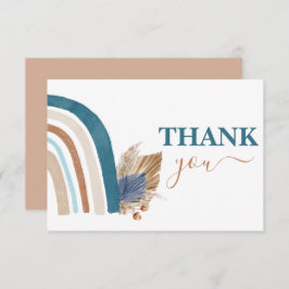 Blue Rainbow dank u Nota Kaart Notitiekaartje