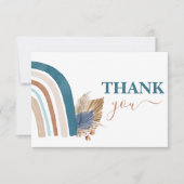 Blue Rainbow dank u Notitiekaartje (Voorkant)
