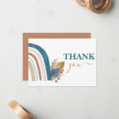 Blue Rainbow dank u Notitiekaartje (Voorkant / Achterkant in situ)