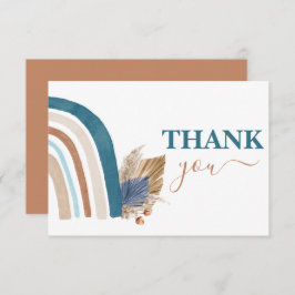 Blue Rainbow dank u Notitiekaartje