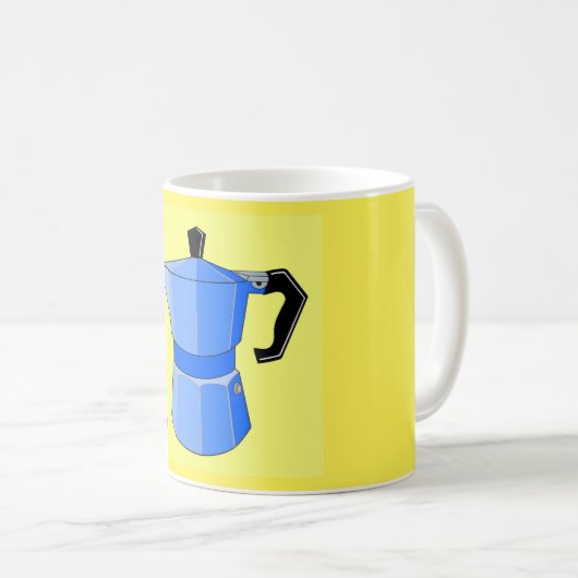 Blue Rainbow Espresso Koffiemok (Voorkant rechts)