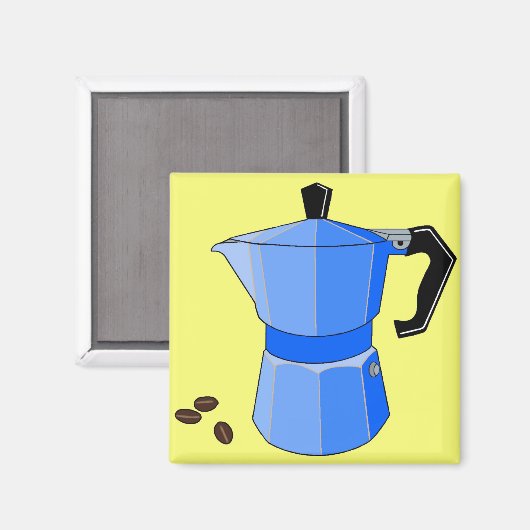 Blue Rainbow Espresso Magneet (Voorkant / Achterkant)