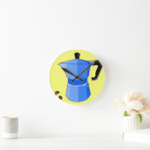 Blue Rainbow Espresso Ronde Klok (Huis)